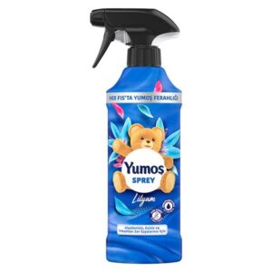 اسپری خوشبوکننده یوموش آبی رایحه گل لیلیوم و نیلوفر آبی حجم 450میل