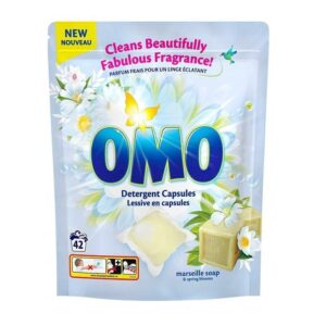 قرص ماشین لباسشویی اومو OMO رایحه شکوفه بهاری بسته 42 عددی