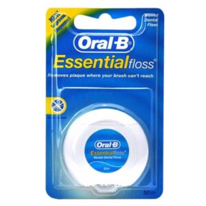 نخ دندان اورال بی مدل Essential floss حاوی عصاره نعنا 50 متر