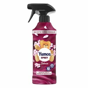 اسپری خوشبو کننده زرشکی یوموش مدل SAKURA با رایحه شکوفه گیلاس حجم 450 میل
