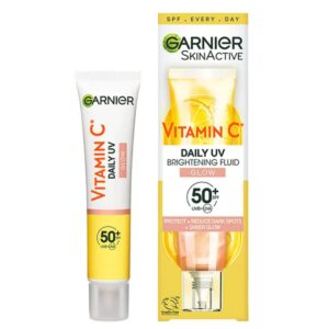 فلوئید ضد آفتاب رنگی ویتامین سی گارنیر حاوی spf50 حجم ۴۰ میل