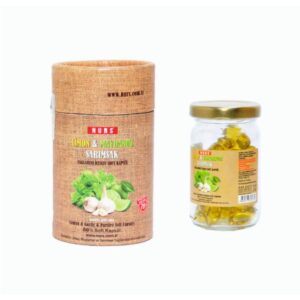 کپسول گیاهی سیر لیموی لقمان حکیم ضد کبد چرب و لاغری حاوی ۶۰ قرص