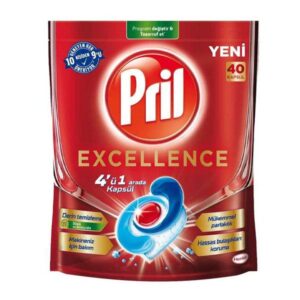 قرص ماشین ظرفشویی پریل مدل Excellence بسته ۴۰ عددی