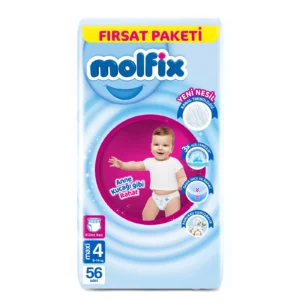 پوشک شورتی مولفیکس ترک سایز 4 بسته 56 عددی