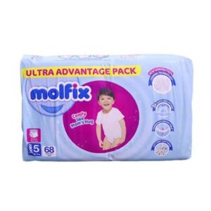 پوشک شورتی مولفیکس ترک سایز 5 بسته 68 عددی