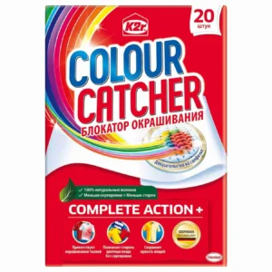 دستمال ضد رنگ ماشین لباسشویی کالر کچر K2r Colour Catcher تعداد 20 عددی