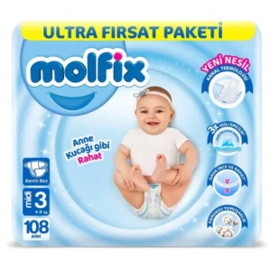 پوشک چسبی مولفیکس مدل Ultra Firsat paketi