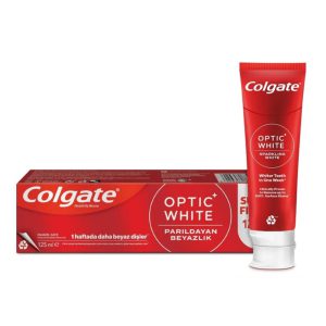 خمیر دندان کولگیت (کلگیت) مدل اوپتیک وایت سفید کننده حجم ۱۲۵ میل