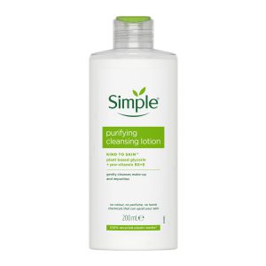 لوسیون آرایش پاک کن و تمیز کننده صورت سیمپل حجم ۲۰۰ میل