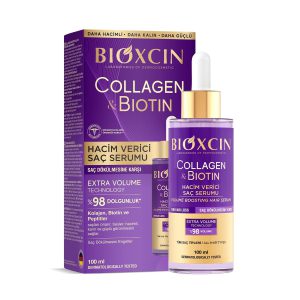 سرم مو ضد ریزش و حجم دهنده بیوکسین حاوی کلاژن و بیوتین حجم ۱۰۰ میل