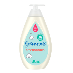 لوسیون صورت و بدن جانسون کاتن تاچ حجم 500 میل اورجینال