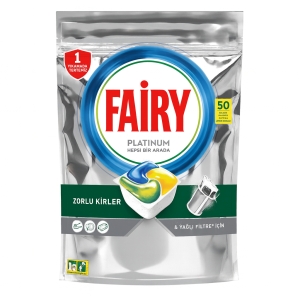 قرص ماشین ظرفشویی فیری 50 عددی اورجینال | چربی زدای قوی با درخشندگی بالا و حل شدن سریع